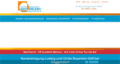 Desktop Screenshot of kanalreinigung-bayerlein.de